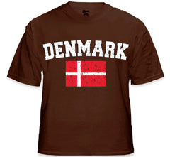 Denmark Vintage Flag International Mens T-Shirt