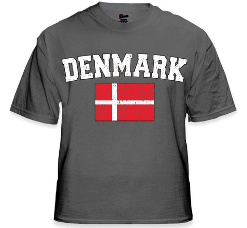 Denmark Vintage Flag International Mens T-Shirt