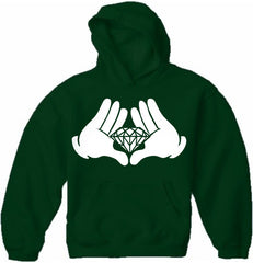 Diamond Cartoon Hand's Adult Hoodie