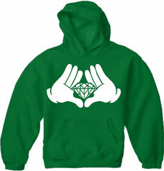 Diamond Cartoon Hand's Adult Hoodie