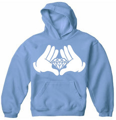 Diamond Cartoon Hand's Adult Hoodie