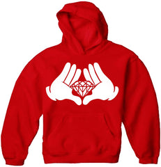 Diamond Cartoon Hand's Adult Hoodie