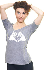 Diamond Cartoon Hands Girl's T-Shirt