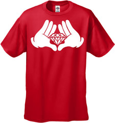 Diamond Cartoon Hands Men's T-Shirt