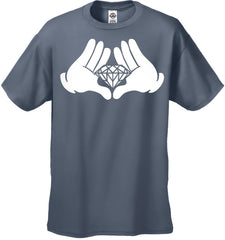 Diamond Cartoon Hands Men's T-Shirt