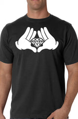 Diamond Cartoon Hands Men's T-Shirt