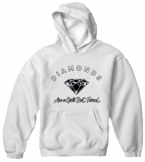 Diamonds Are A Girl's Best Friend Adult Hoodie