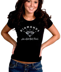 Diamonds Are A Girl's Best Friend Girl's T-Shirt