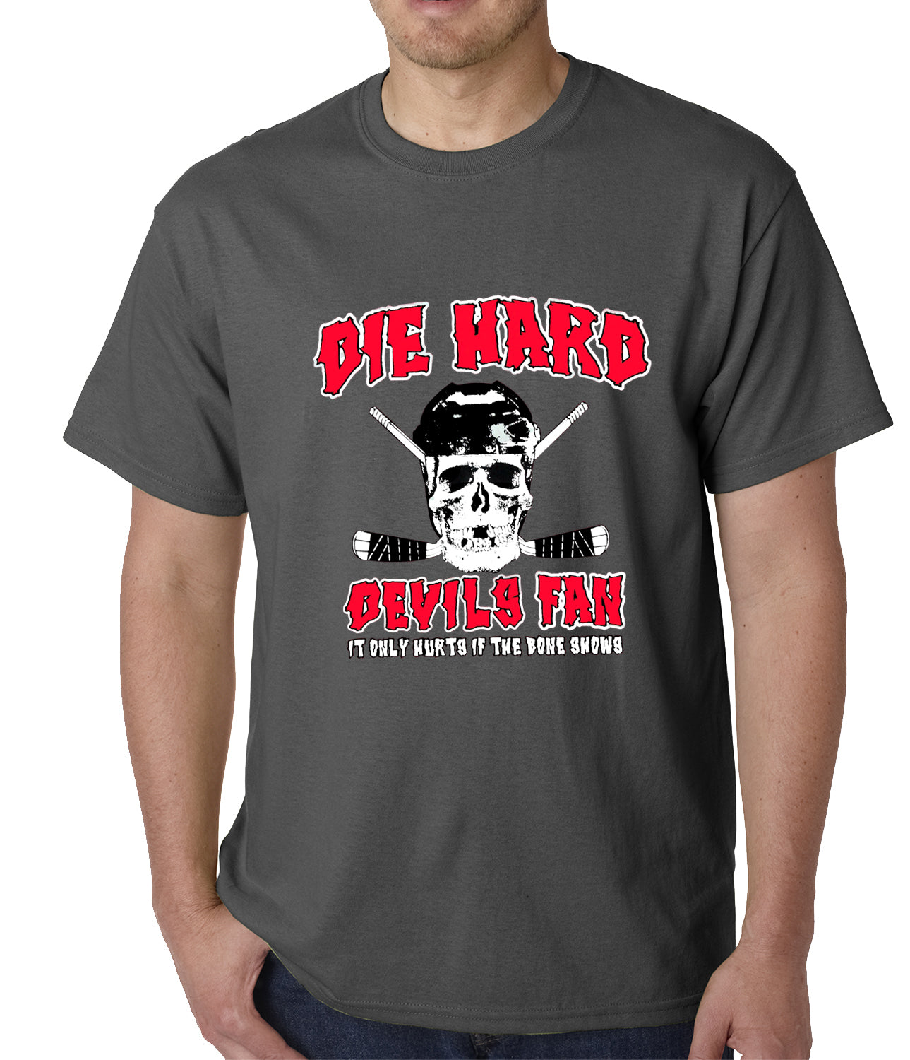 Die Hard Devils Fan Hockey Mens T-shirt