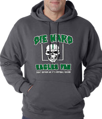 Die Hard Eagles Fan Football Adult Hoodie