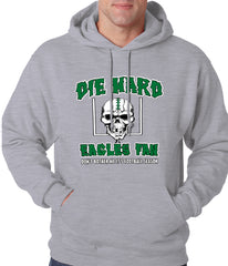 Die Hard Eagles Fan Football Adult Hoodie