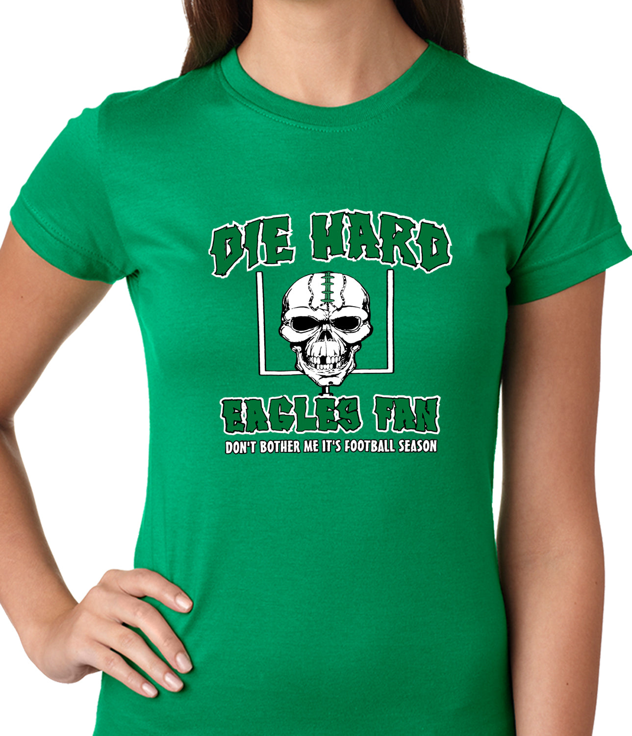 Die Hard Eagles Fan Football Girls T-shirt