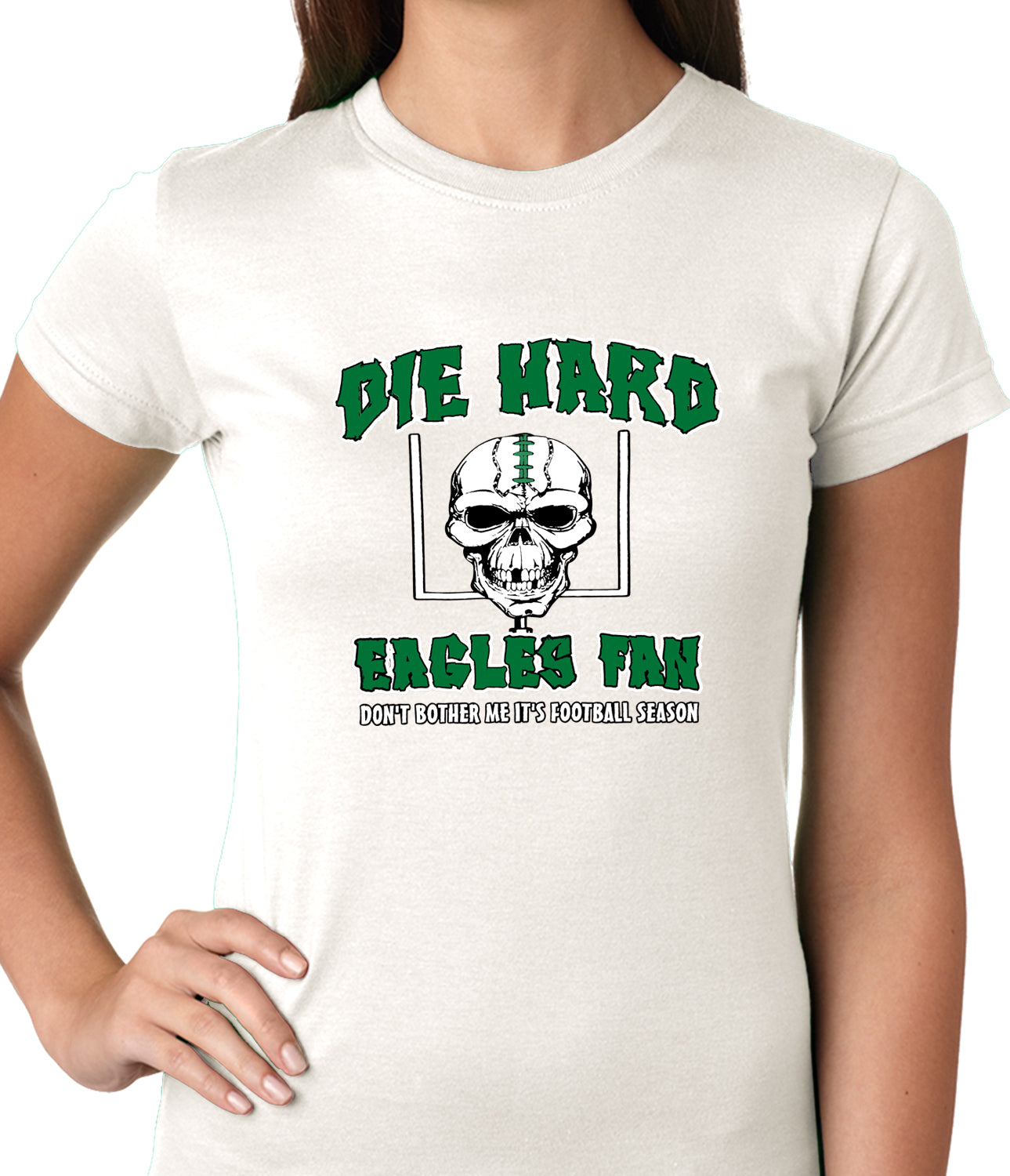 Die Hard Eagles Fan Football Girls T-shirt