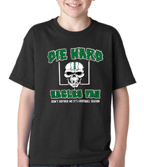 Die Hard Eagles Fan Football Kids T-shirt
