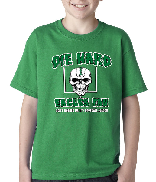 Die Hard Eagles Fan Football Kids T-shirt –