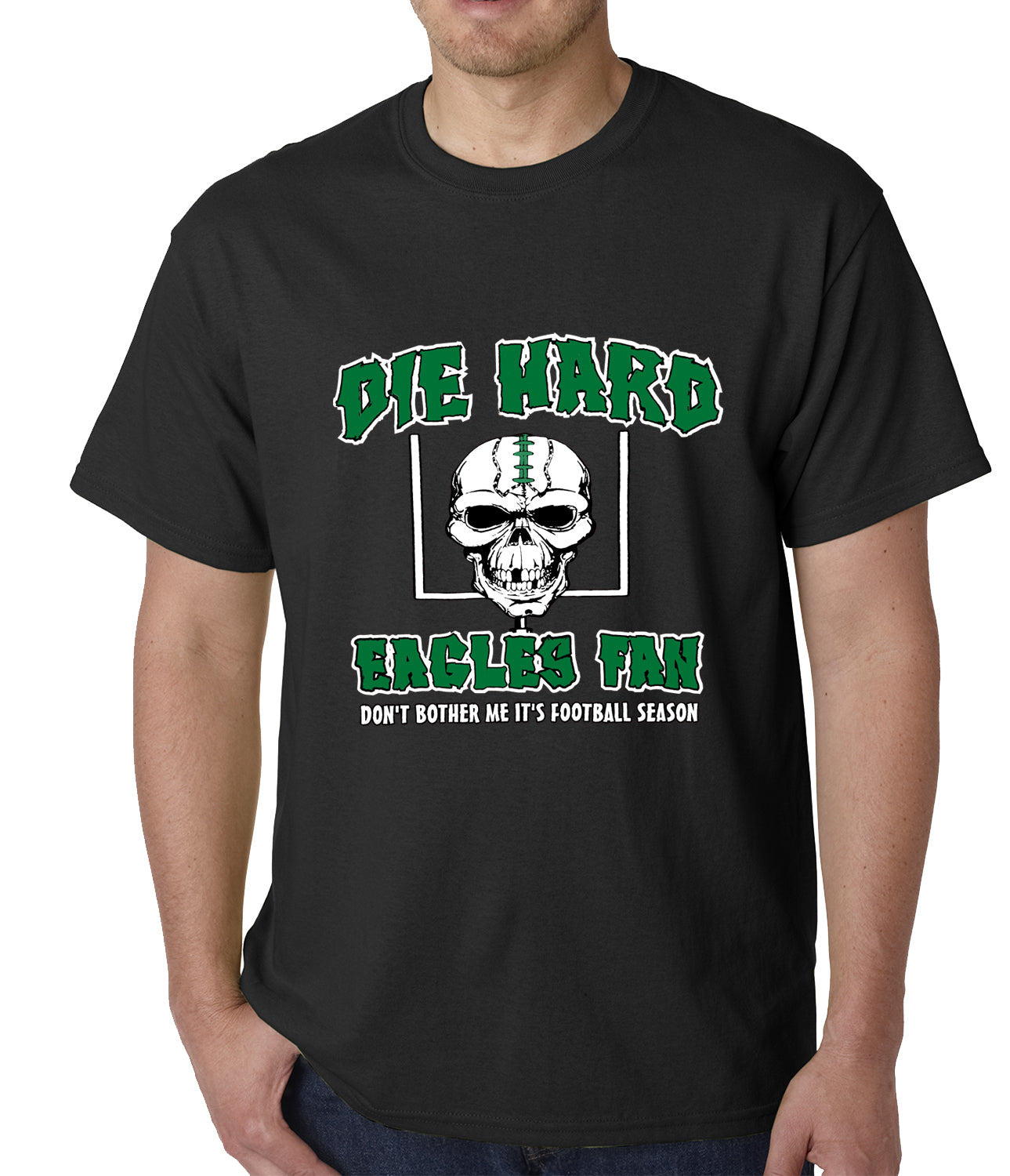 Die Hard Eagles Fan Football Mens T-shirt