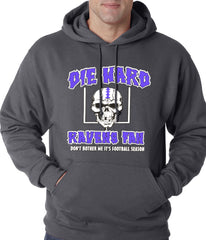 Die Hard Ravens Fan Football Adult Hoodie