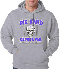 Die Hard Ravens Fan Football Adult Hoodie