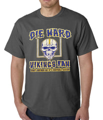 Die Hard Vikings Football Fan Mens T-shirt