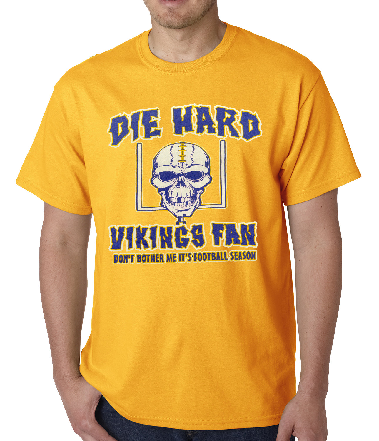 Die Hard Vikings Football Fan Mens T-shirt