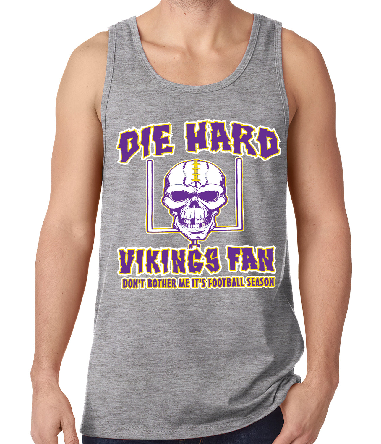 Die Hard Vikings Football Fan Tank Top