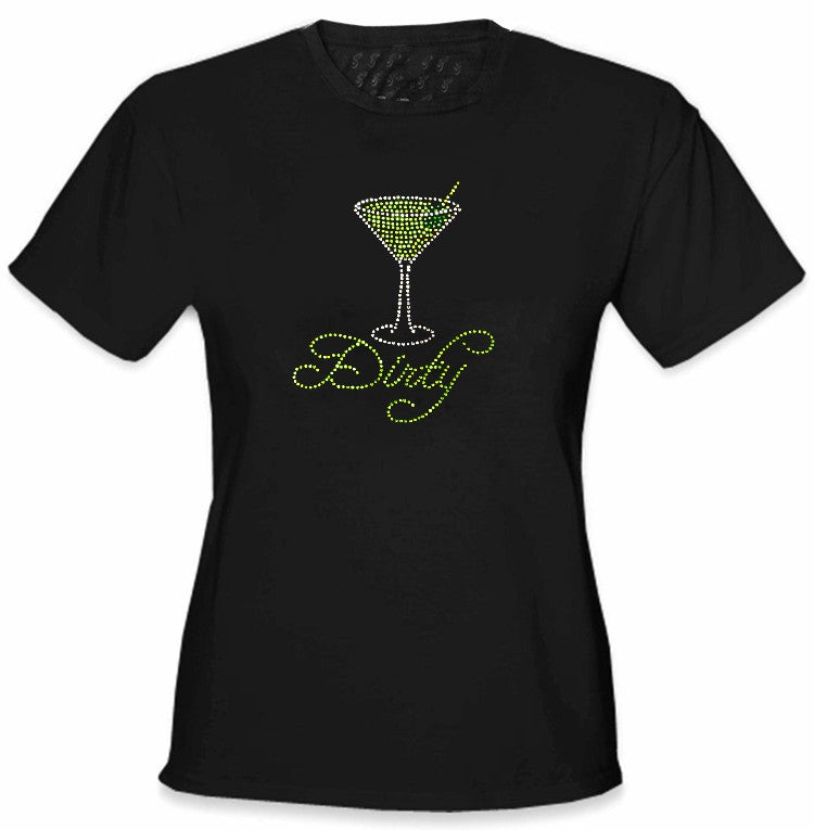 Dirty Martini Rhinestone Girls T-Shirt