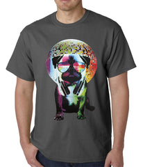 Disco Pug Mens T-shirt