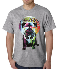 Disco Pug Mens T-shirt