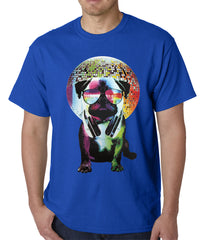 Disco Pug Mens T-shirt