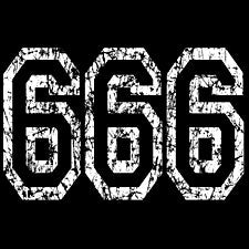 Distressed 666 Girls T-Shirt