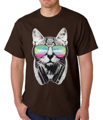 DJ Cat Mens T-shirt