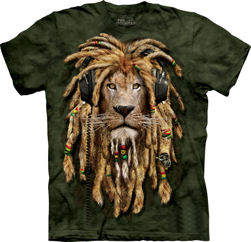 DJ Jahman Lion Big Face Men's T-Shirt
