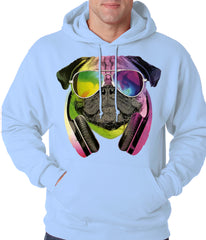 DJ Pug Adult Hoodie