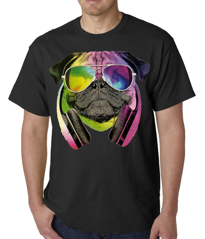 DJ Pug Mens T-shirt