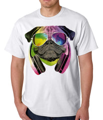 DJ Pug Mens T-shirt