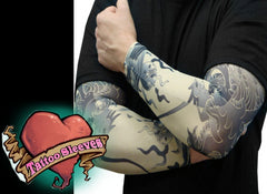 Tattoo Sleeves - Dragon of China Temporary Tattoo Sleeves (Pair)