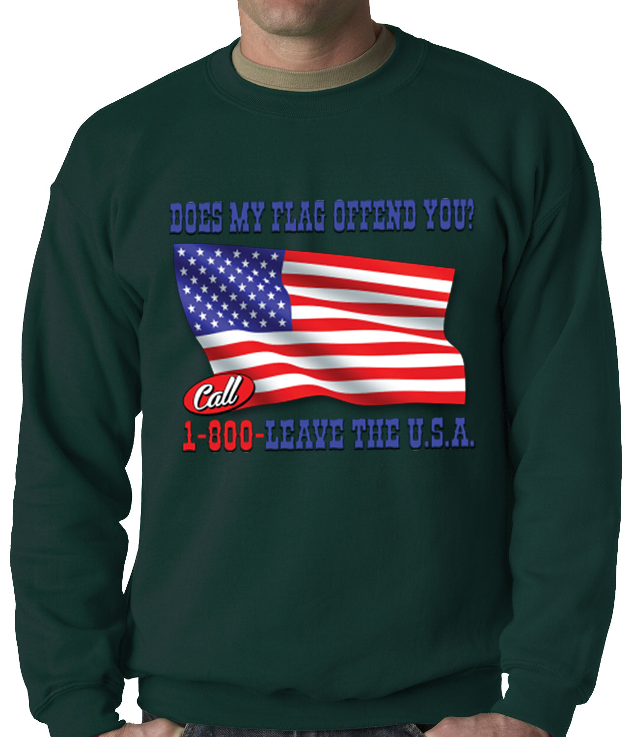 Does My Flag Offend You? Crewneck