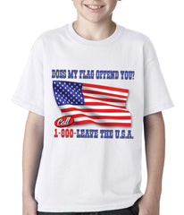Does My Flag Offend You? Kids T-shirt