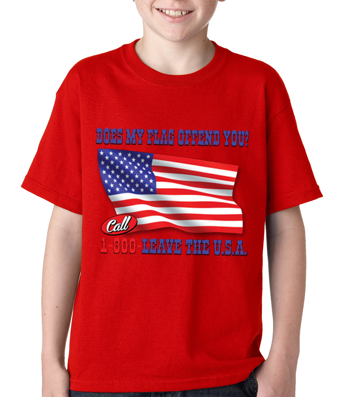 Does My Flag Offend You? Kids T-shirt