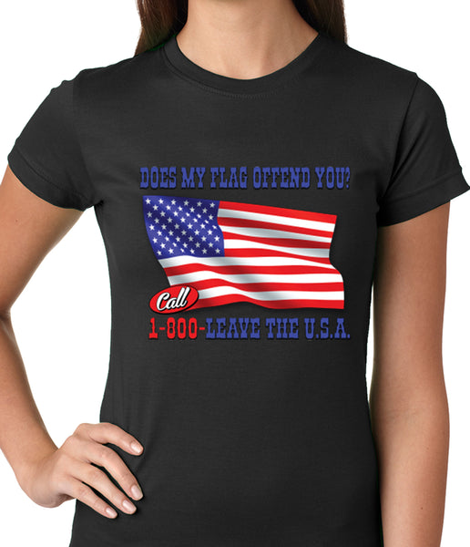 Does My Flag Offend You? Ladies T-shirt –