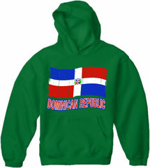 Dominican Republic Vintage Flag Adult Hoodie