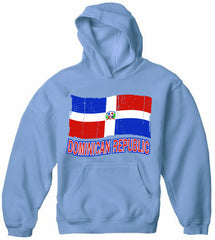 Dominican Republic Vintage Flag Adult Hoodie