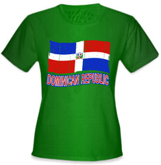 Dominican Republic Vintage Flag Girl's T-Shirt