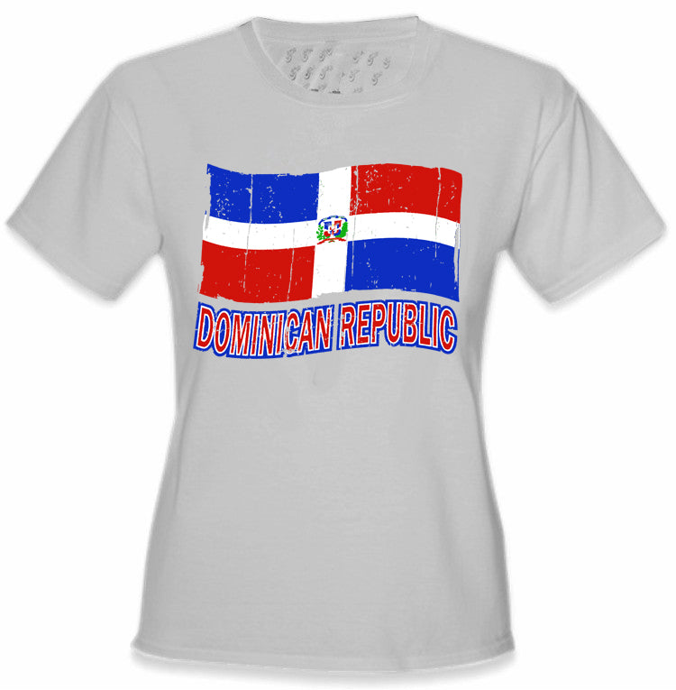 Dominican Republic Vintage Flag Girl's T-Shirt