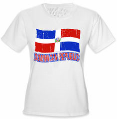 Dominican Republic Vintage Flag Girl's T-Shirt