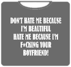 Don't Hate Me T-Shirt (Mens)