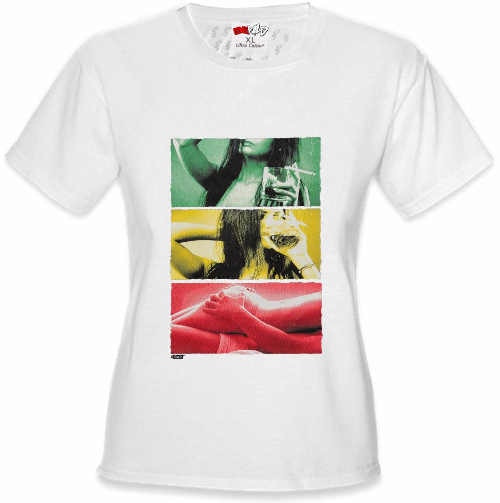 Drink, Smoke, Love Girl's T-shirt