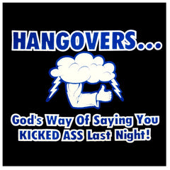 Drinking Sweatshirts - Hangovers You Kicked Ass Last Night Hoodie