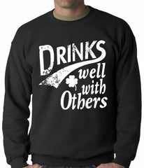 Drinks Well With Other Irish St. Patrick's Day Crewneck