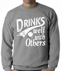 Drinks Well With Other Irish St. Patrick's Day Crewneck